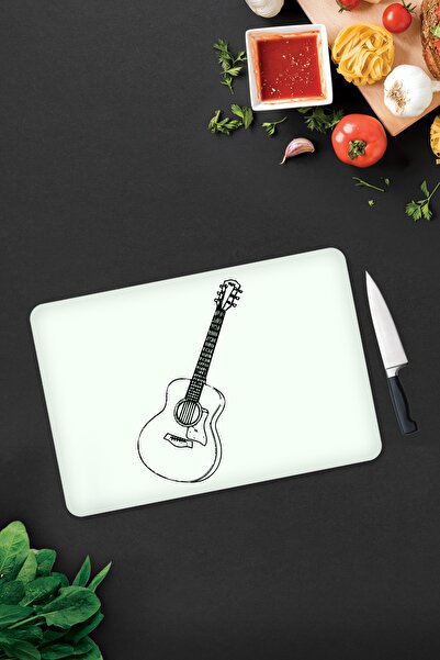 Decorita Guitar Pattern |   Glass Cutting Board - Glass Cutting Board |   30cm X 40cm
