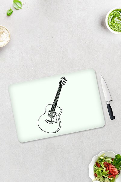 Decorita Guitar Pattern |   Glass Cutting Board - Glass Cutting Board |   30cm X 40cm