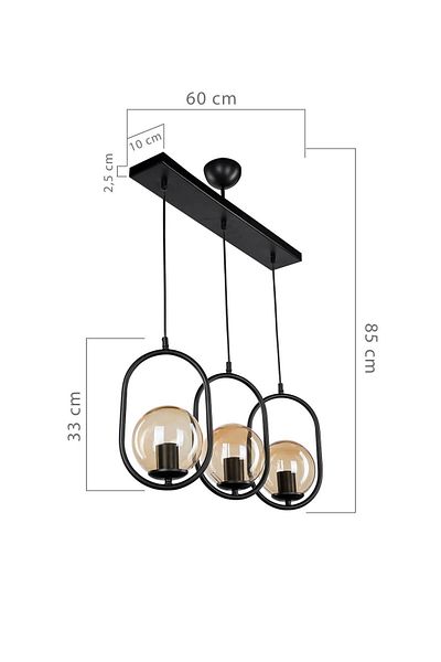 Gloria Clare 3 Row Chandelier
