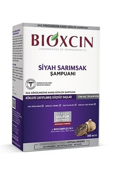 Bioxcin 300 ml Garlic Black Shampoo
