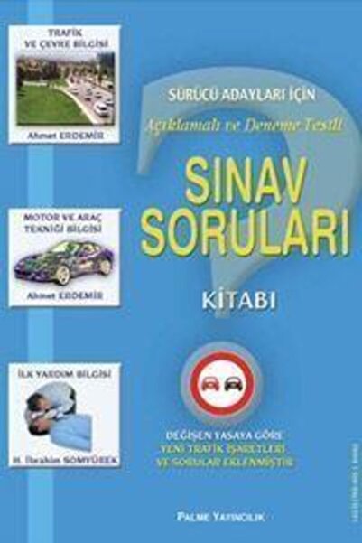 Palme Yayınevi Sürücü Adayı Açıklamalı Sınav Soruları