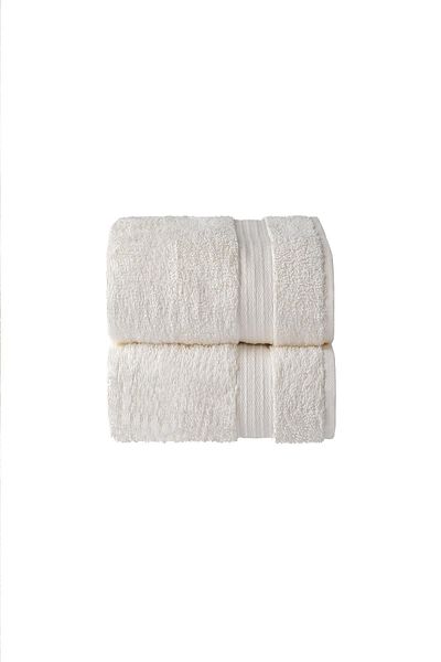 Upline Chelsea Cream 2-Piece Hand/Face Towel (50x90)