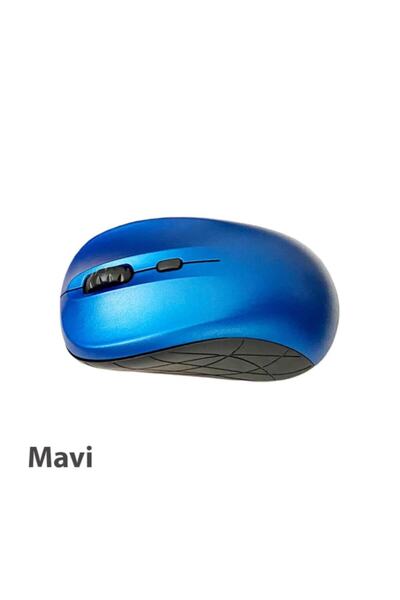 Genel Markalar Kablosuz Optik Mouse - Wireless Mouse - Maus - Fare - Mavi