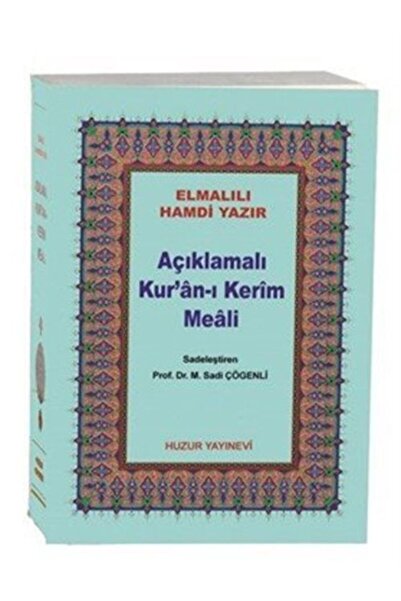 Huzur Yayınevi Açıklamalı Kur'an-ı Kerim Meali Metinsiz Çanta Boy (kod:044)
