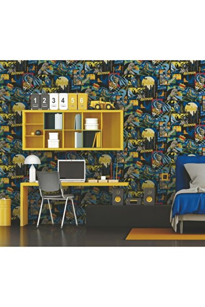 Adawall 8917 Serisi | Koyu Batman Figürlü Duvar Kağıdı / 10,6m2