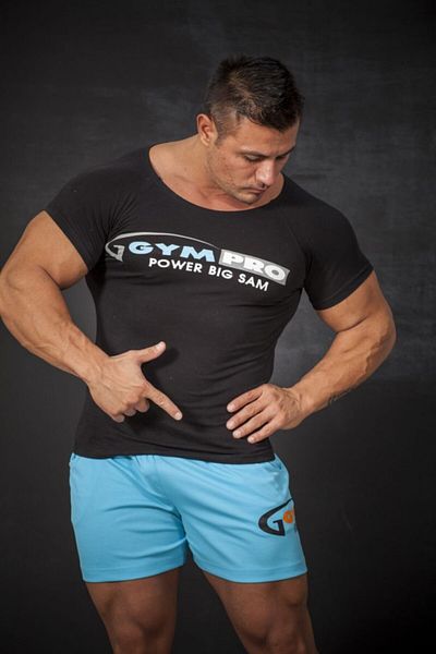 Big Sam Black Stretch Body T-Shirt 2840