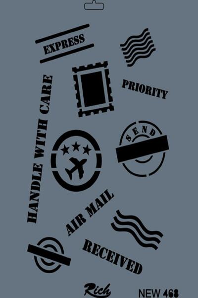 Rich استنسل 25x35 سم سلسلة جديدة رقم 468