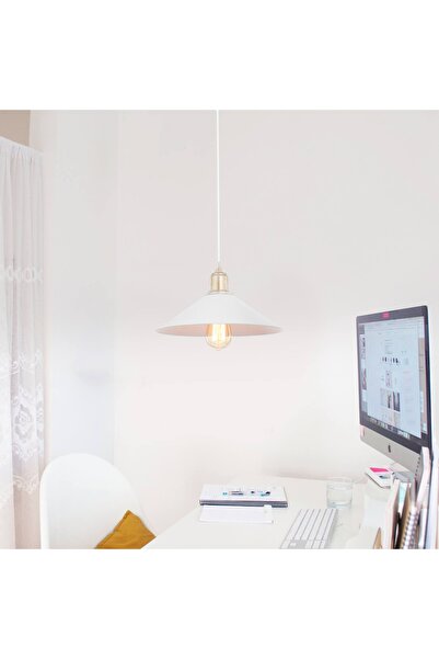 Modelight Büyük Maya Tekli Antik Sarkıt Beyaz