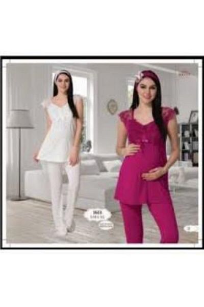 Mecit 1613 Maternity Maternity Pajamas with Hanging Laces