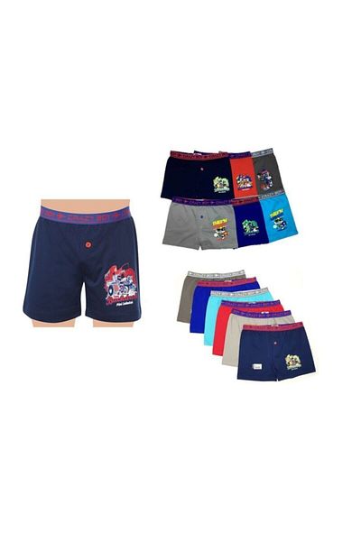 Tutku Boxeri copii Lycra imprimate cu elastan, pachet de 5 0253