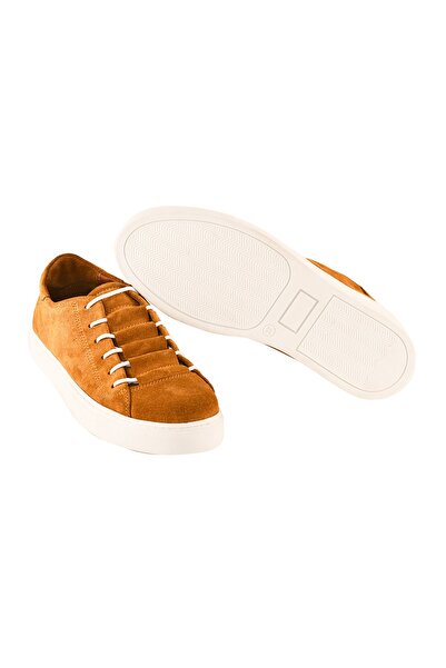 Moosefield Genuine Leather Tan Women's Sneakers