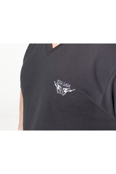 Big Sam Black Cotton T-Shirt 2728