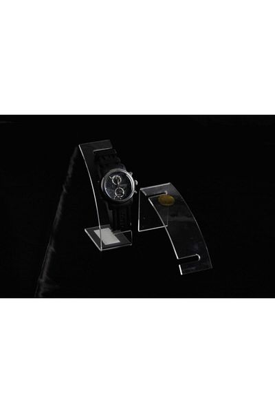 STAND MARKET Watch Stand Sw Model 13 Cm Thin Oval Transparent (5 PCS)