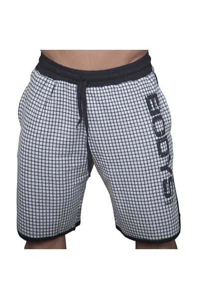 Big Sam Natural Pöti Checked Relaxed Cut Shorts 1378