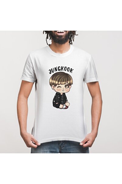 Crazy Ανδρικό T-Shirt - Bts Cartoon Jungkook Chibi Design
