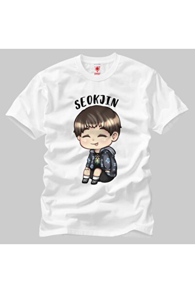 Crazy Bts Cartoon Jin Chibi Чоловічий футболка