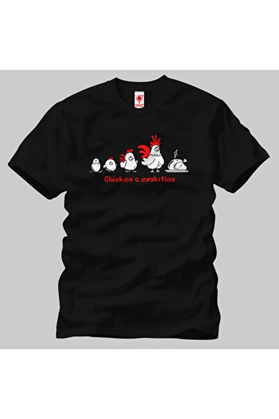 Crazy Еволюція курки Erkek Tişört