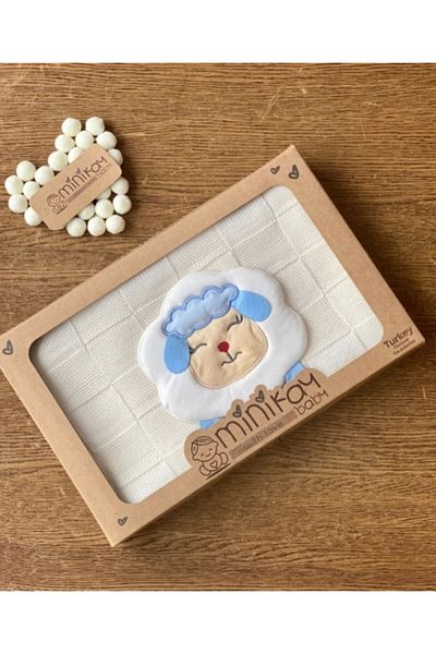 minik ay Newborn Lamb Knitwear Blanket