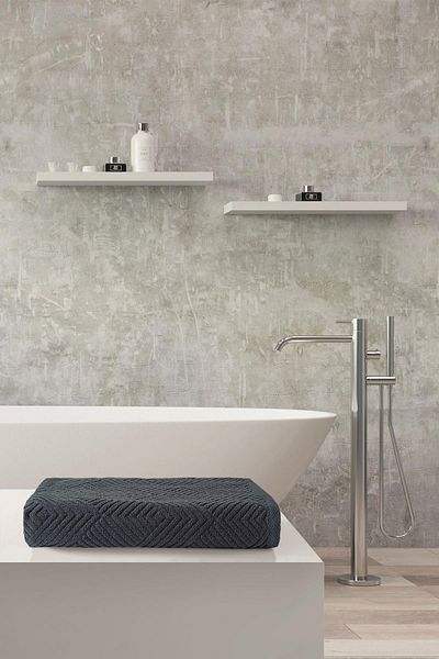 Upline Conran Denim Blue Bath Towel (68X137)