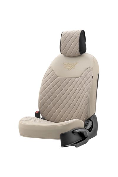 Otom Beige Color Rsx Diamond Protective Car Seat Cushion