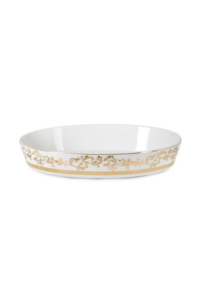 İpek Silk Porcelain Oval Oven Dish 32 cm
