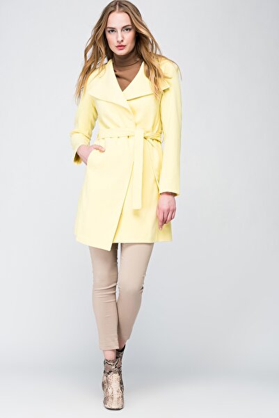 Pitti Women's Yellow Lemon Coat 70403