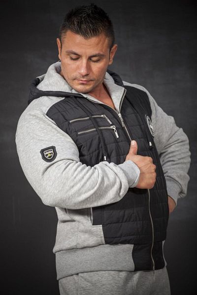 Big Sam Hooded Blue Sports Coat 3582