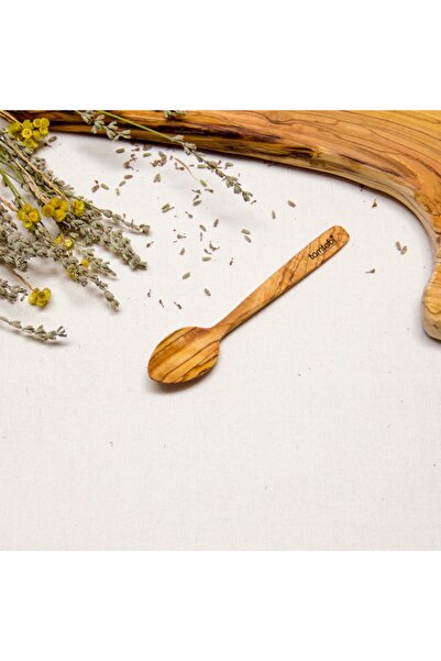 Özel Yapım Raw Tree Olive Food Spoon - No Varnish