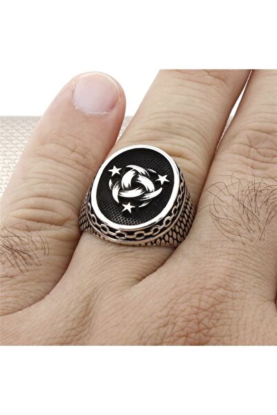 Tesbihsepetim 925 Ayar Gümüş Teşkilatı Mahsusa Erkek Yüzük