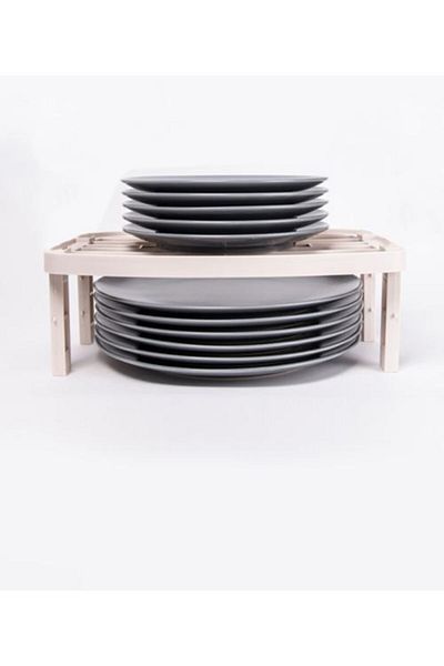 femen In-Cabinet Shelf Organizer Addable Standing Organizer Shelf