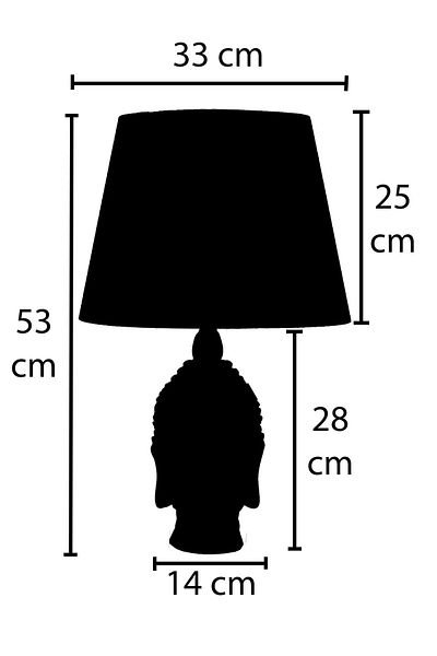 Qdec Silver Gray Modern Design Large Buddha Lampshade