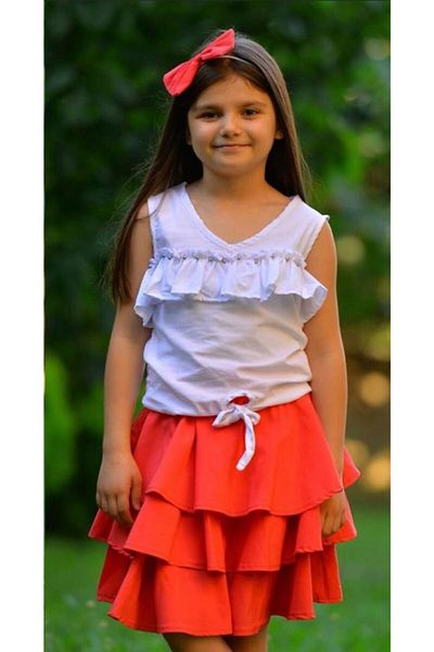 UMKEM Frilly Stoned 3-Piece Style Girl's Suit Age 2-10