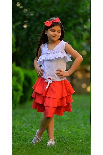 UMKEM Frilly Stoned 3-Piece Style Girl's Suit Age 2-10