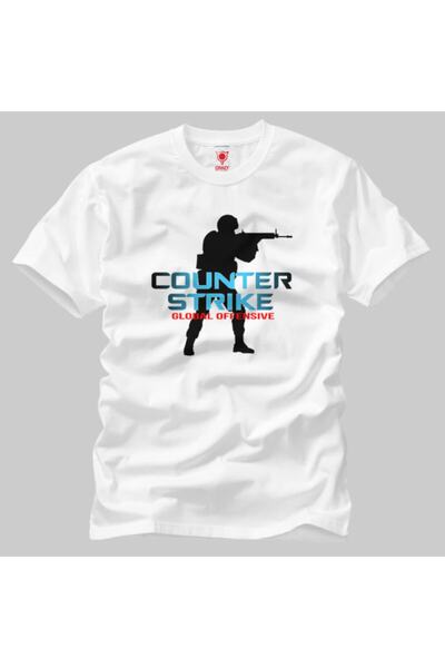 Crazy Counter Strike Global Offensive Синя чоловіча футболка