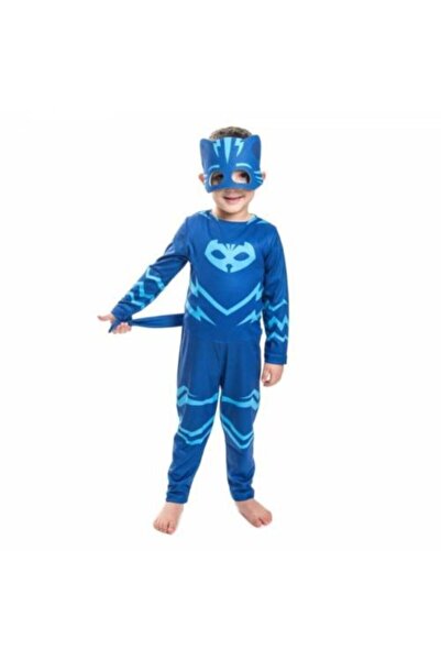 Genel Markalar Pijamaskeliler Kostümü Pjamasks Kostüm Kedi Çocuk