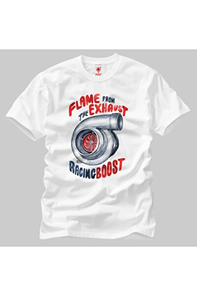Crazy Турбо полум'я з вихлопної труби Чоловічий футболка