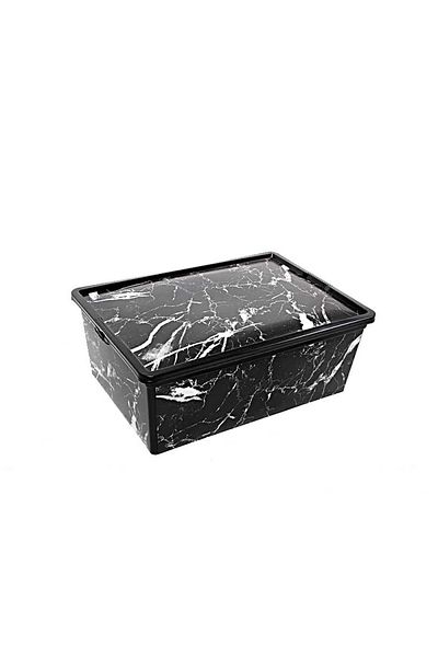 QUTU Trend Box 10 λίτρων - Διακοσμητικό κουτί αποθήκευσης μαύρο μάρμαρο