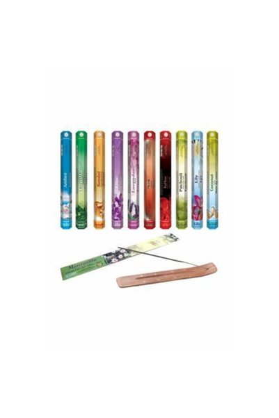 Sakız Ağacı Flute 200 Adet Karışık Tütsü + Tütsü Kayığı