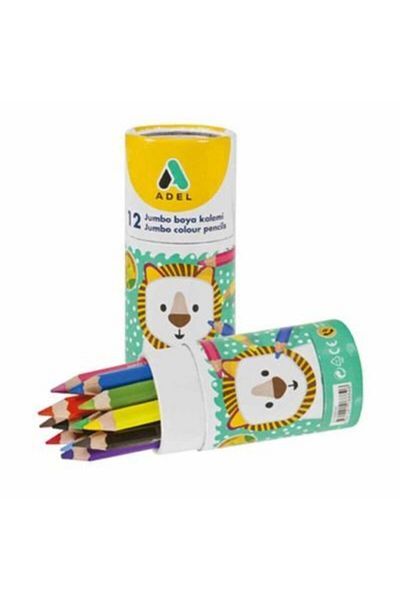 Adel Half Size 12-Piece Jumbo Crayons
