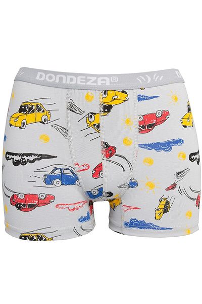 bonbonetti Boy's Mixed Color Patterned Boxers Cotton Pack of 6