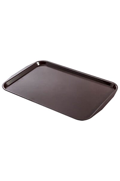 Evren Servis Tepsisi Abs Plastik 31*43cm Kahverengi