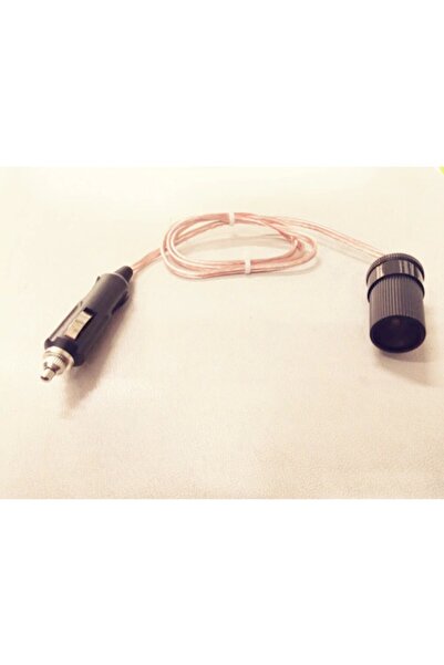 TAYFUN 12 Ve 24 Volt Uyumlu Araç Çakmaklık Uzatma Kablosu - 3 Metre