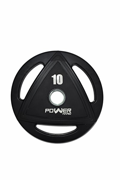 POWER Hand Profesyonel Kauçuk Kaplı Olimpik Plaka 10 Kg