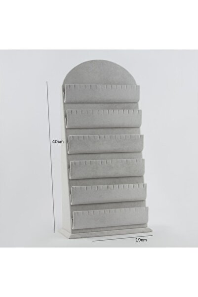 Zeyn Dekor Μεγάλη βάση για σκουλαρίκια με πόδια, γκρι