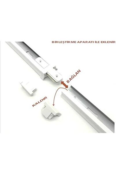 ALLES Ray Spot Rayı 1 Metre Beyaz Kasa