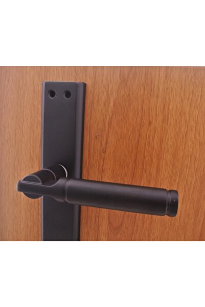 Dooraks İbiza Mat Siyah Aynalı Kapı Kolu Yale