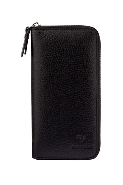Garbalia Genuine Leather Black Women's Money Portfolio