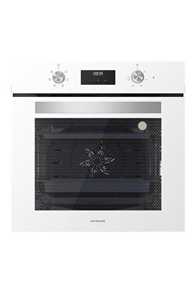 Silverline Beyaz Cam Ankastre Set (3457 Soho 60+cs5335w01+bo6502w02)