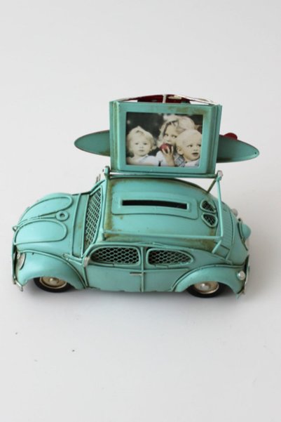 Generic Brand Handmade Decorative Nostalgic Decorative Metal Cars Framed Piggy Bank(1210E-3397Ss)