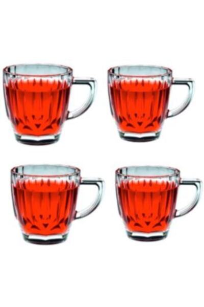 Paşabahçe كوب شاي دايموند 245 سي سي 4 قطع